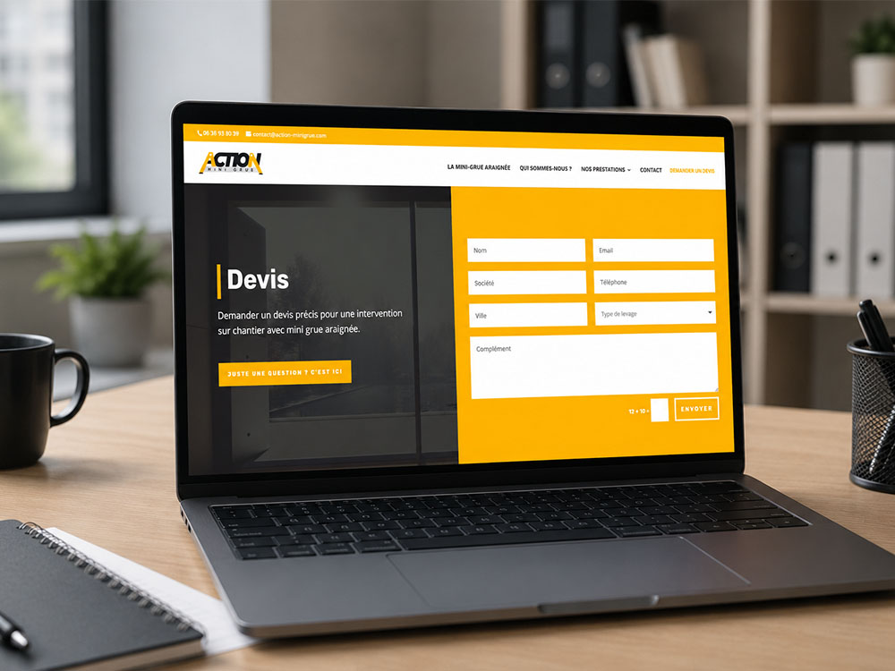 ACTION MINI GRUE — formulaire de demande de devis
